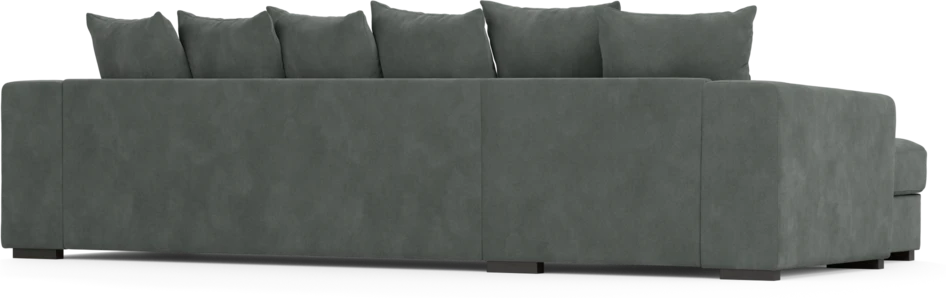 Town - 3-sits soffa med schäslong vänster - Grå