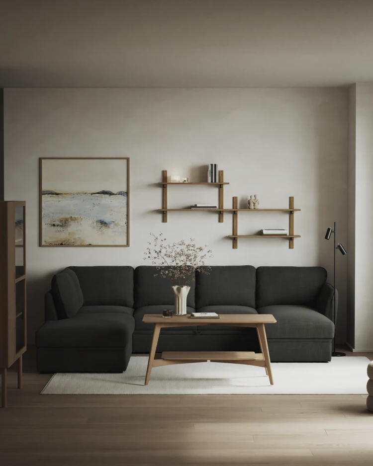 Öland - Bäddsoffa med divan vänster och schäslong höger - inspiration