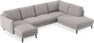 Madison Lux - 2-sits soffa med schäslong vänster och divan höger - Beige