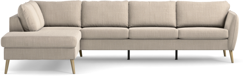 County - 3-sits soffa med divan vänster - Beige