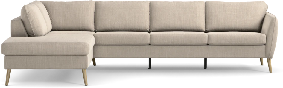 County - 3-sits soffa med divan vänster - Beige