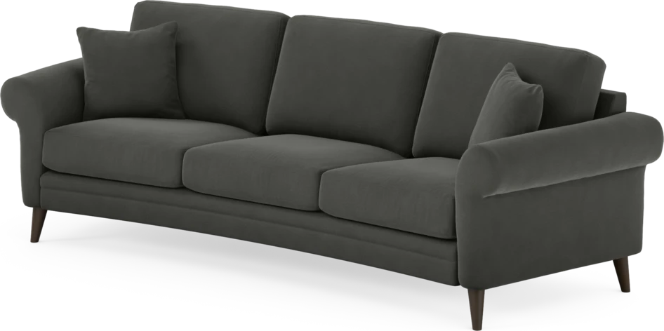 Eden - 3-sits soffa svängd - Grå