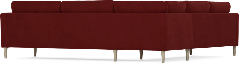 Bridge - Hörnsoffa, 2+3-sits - Röd