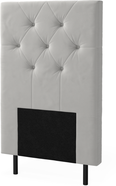 New York pikerad - Sänggavel, 90-210 cm - Grå