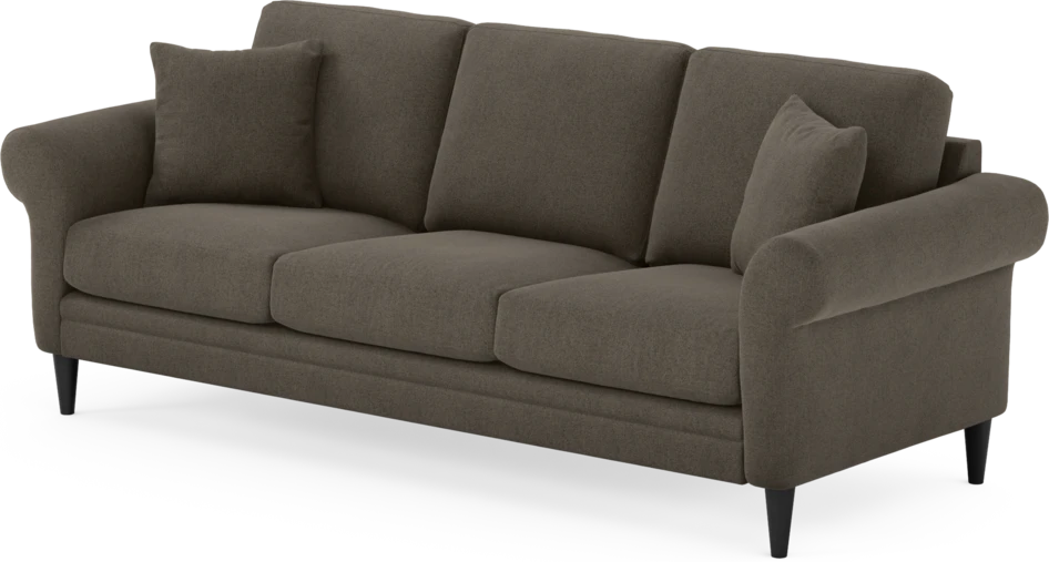 Eden - 3-sits soffa - Brun