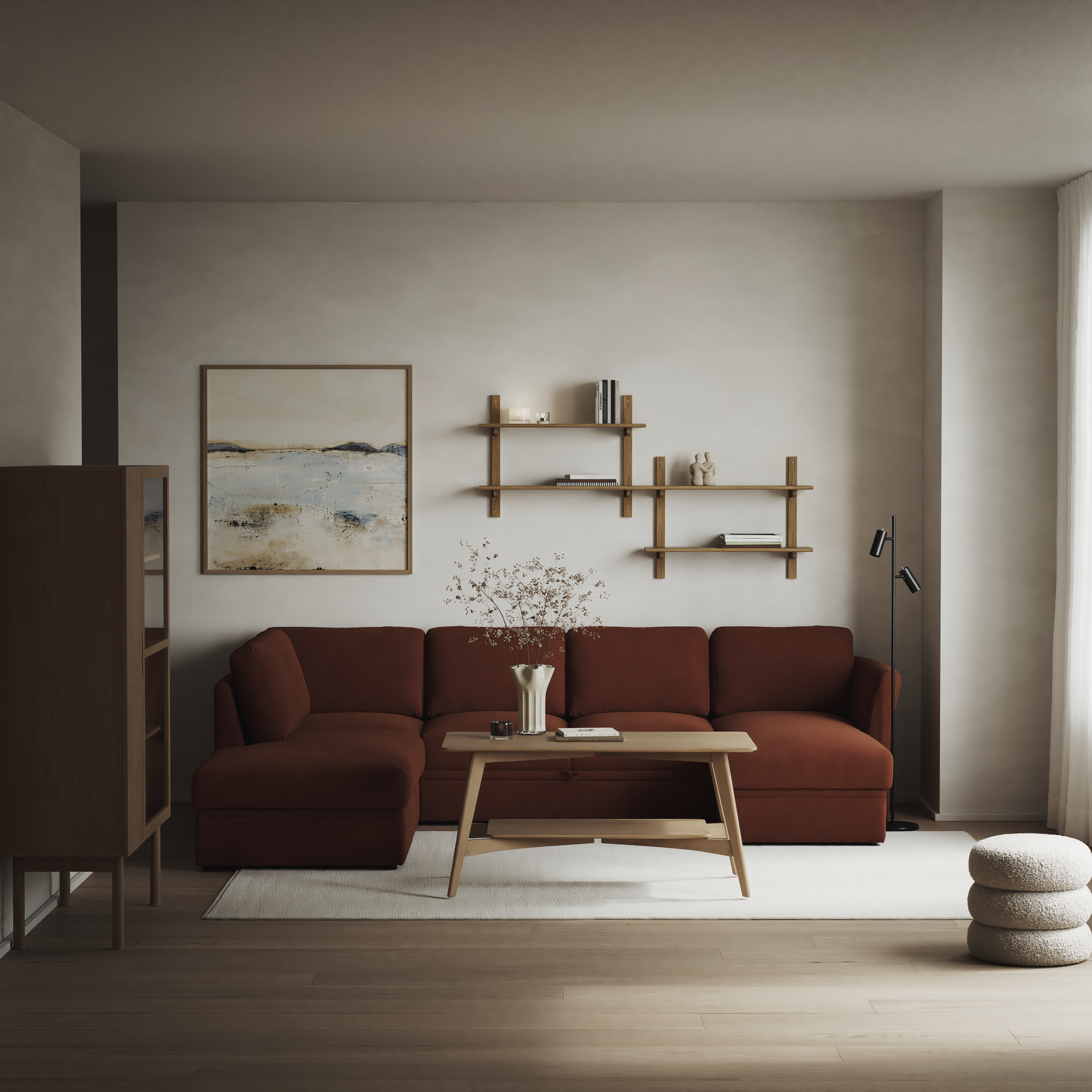 Öland - Bäddsoffa med divan vänster och schäslong höger - inspiration