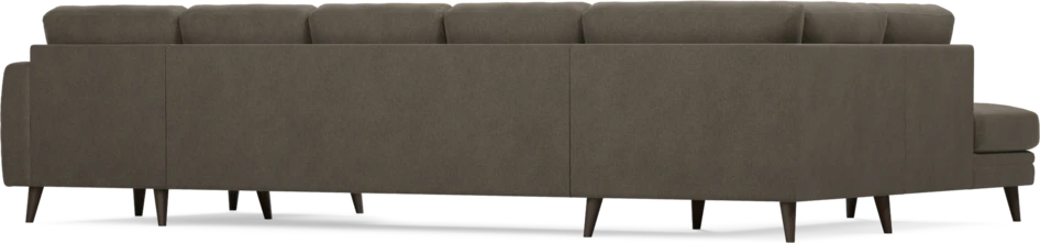 Eden - 3-sits soffa med divan vänster och schäslong höger - Brun