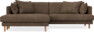Harper - 4-sits med schäslong XL vänster - Brun