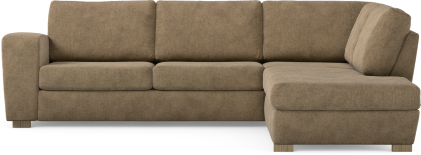 Friday - 2,5-sits soffa med divan höger - Brun