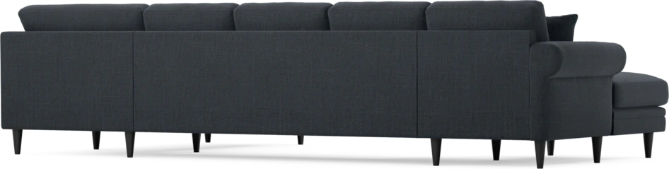 Eden - 3-sits soffa med schäslong vänster och divan höger - Blå