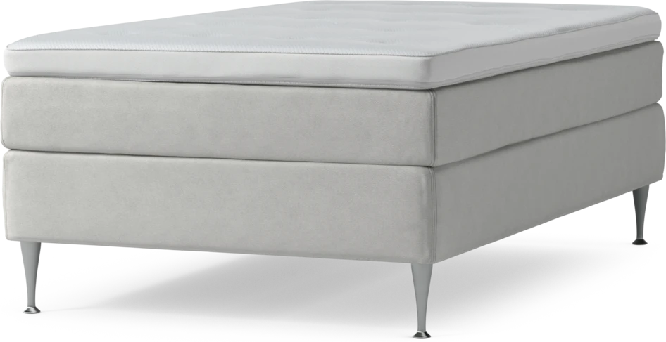 Delux Sense - Kontinentalsäng, enkelsäng 120 cm med bäddmadrass och sängben
