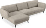Madison Lux - 3-sits soffa med schäslong vänster - Vit