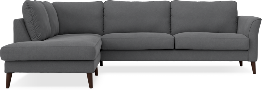 Bridge - 3-sits soffa med divan vänster - Grå