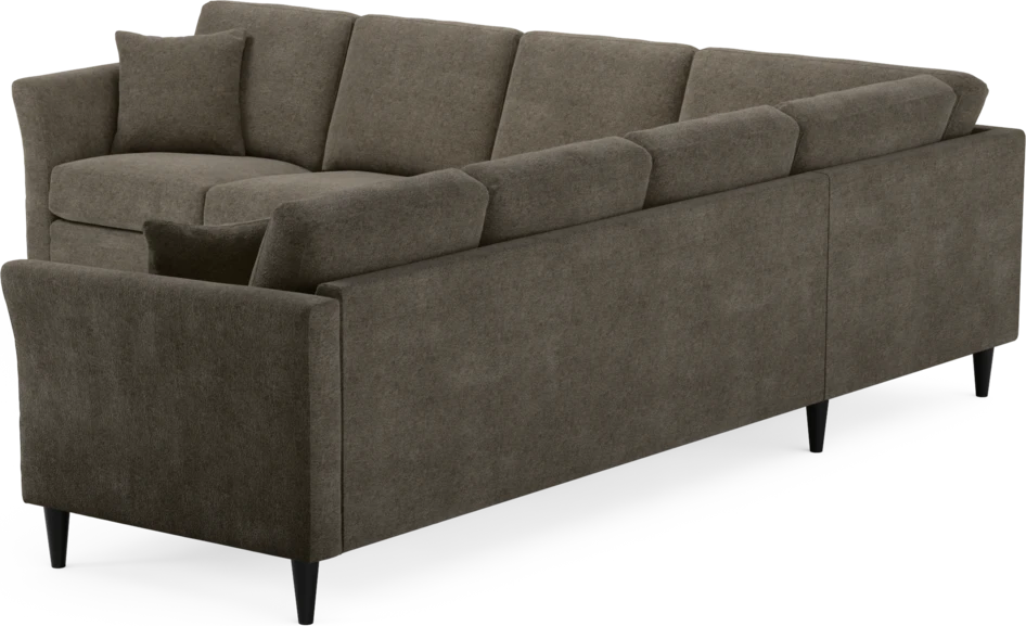 Eden - Hörnsoffa, 3+3-sits - Brun