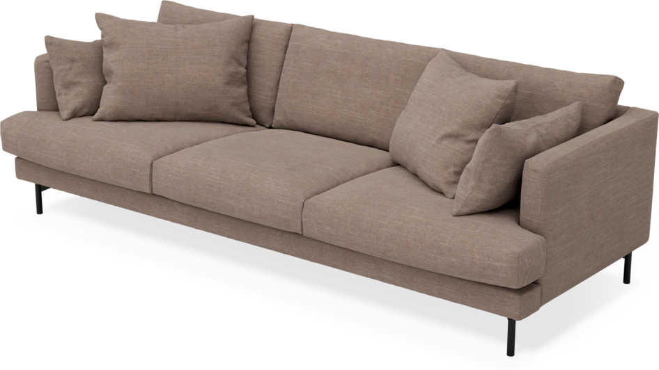 Harper - 4-sits soffa - Brun