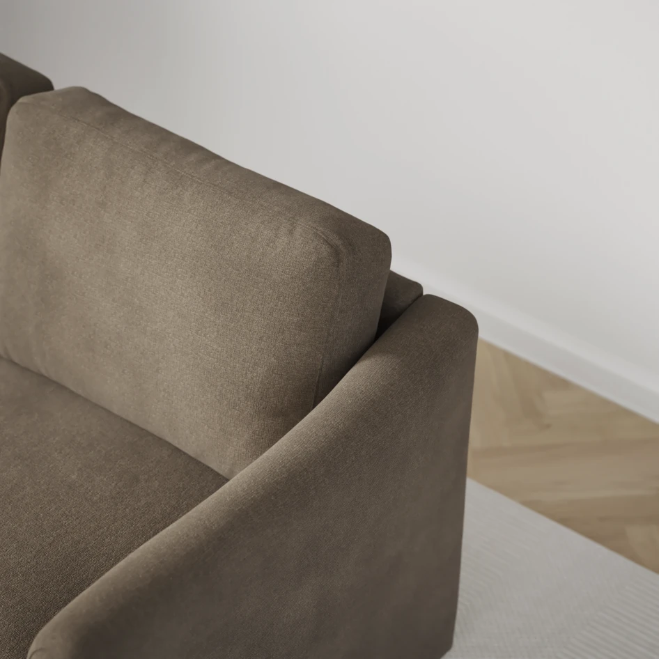 Öland - Bäddsoffa med divan vänster och schäslong höger - Beige