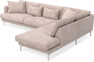 Harper - 3-sits soffa med divan höger - Rosa