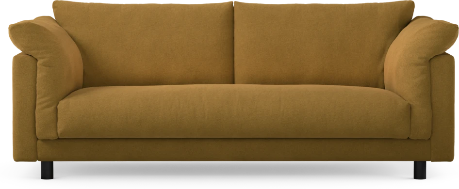 Cherrie - 2,5-sits soffa, hel dyna, fast klädsel - Orange