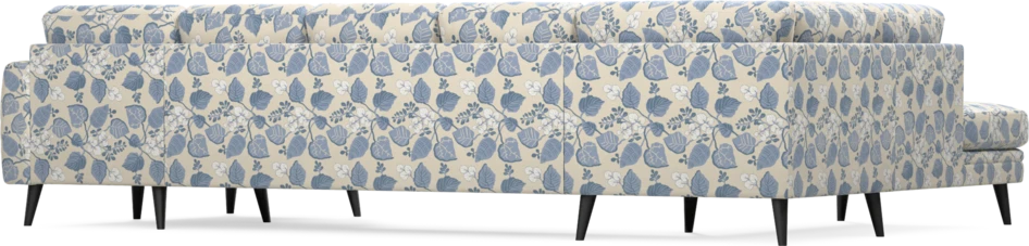Eden - 3-sits soffa med divan vänster och schäslong höger - Flerfärgad