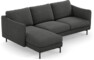Madison Lux - 2-sits soffa med schäslong vänster - Grå