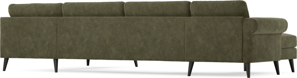 Bridge - 3-sits soffa med schäslong vänster och divan höger - Grön