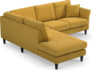 Eden - 2-sits soffa med divan - Gul