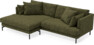 Harper - 4-sits med schäslong XL vänster - Grön