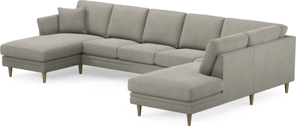 Eden - 3-sits soffa med schäslong vänster och divan höger - Grå