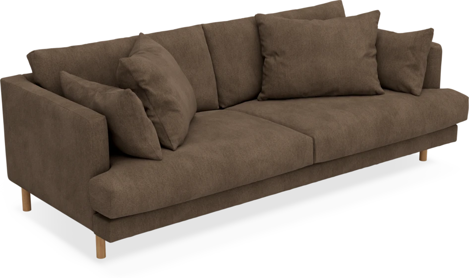 Harper - 3-sits soffa - Brun