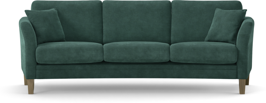 Eden - 3-sits soffa svängd - Blå