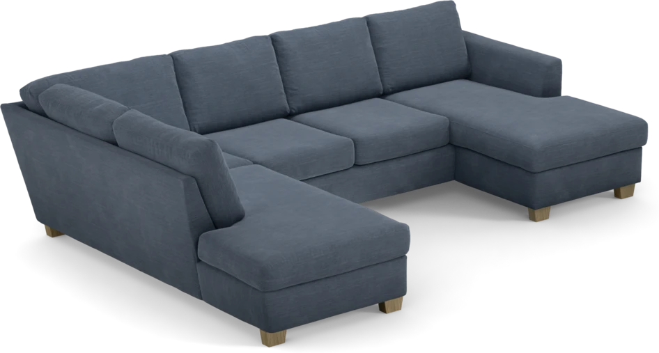 Friday - 3-sits soffa med divan vänster och schäslong höger - Blå