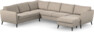 County - Hörnsoffa, 2+3-sits med schäslong höger - Beige