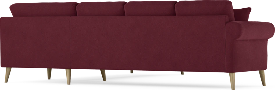 Eden - Hörnsoffa, 3+3-sits - Röd