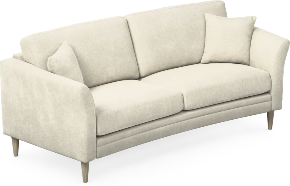 Eden - 2,5-sits soffa svängd - Vit