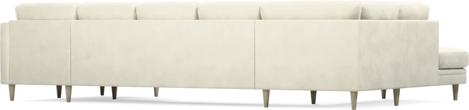 Eden - 3-sits soffa med divan vänster och schäslong höger - Vit