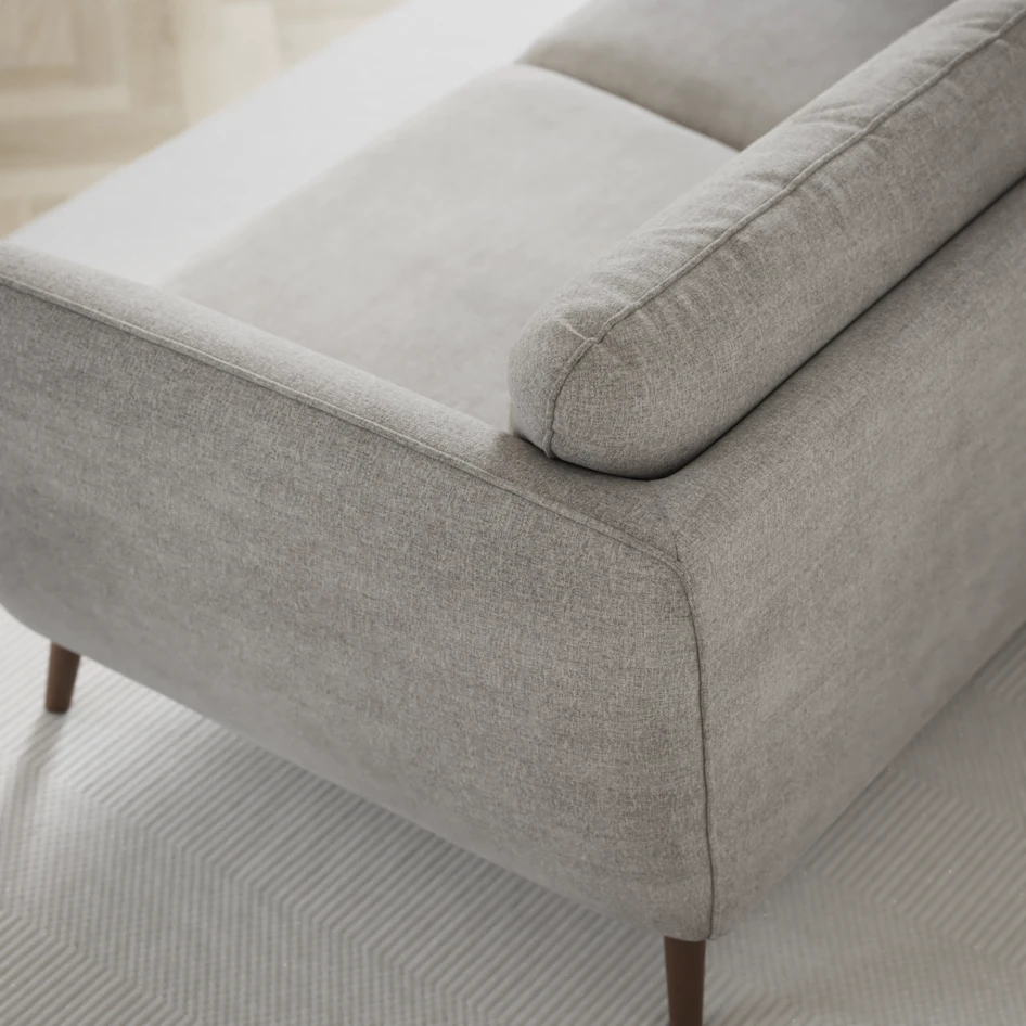 Madison Lux - 2-sits soffa med schäslong vänster och divan höger - Grå