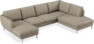 Madison Lux - 2-sits soffa med schäslong vänster och divan höger - Beige