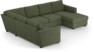 Friday - Hörnsoffa, 2+3-sits med schäslong höger - Grön