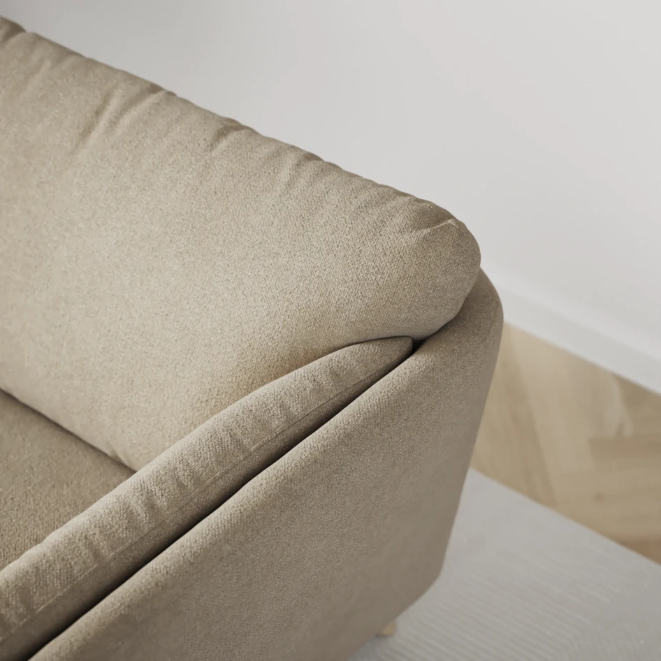Madison Lux - Hörnsoffa med schäslong höger - Beige