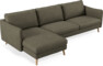 Madison Lux - 3-sits soffa med schäslong vänster - Brun