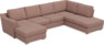 Friday - 3-sits soffa med schäslong vänster och divan höger - Rosa
