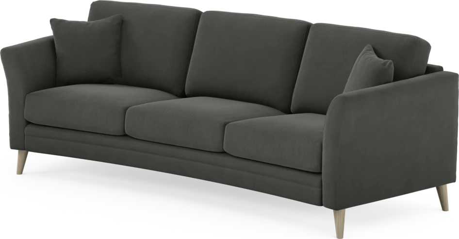 Eden - 3-sits soffa svängd - Grå
