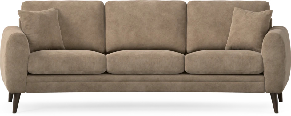Eden - 3-sits soffa svängd - Beige
