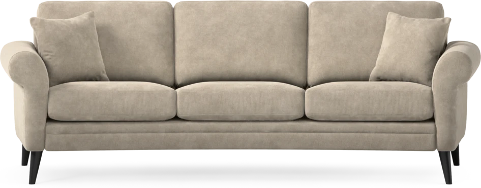 Eden - 3-sits soffa svängd - Beige