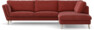 Madison Lux - 3-sits soffa med divan höger - Rosa