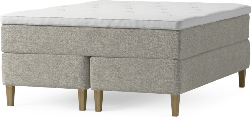 Delux Exclusive - Kontinentalsäng, dubbelsäng med bäddmadrass och sängben