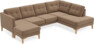Rio - 3-sits soffa med schäslong vänster och divan höger - Beige