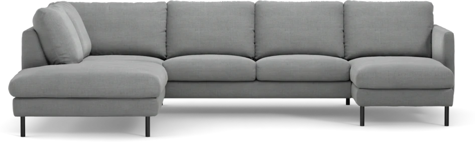 Madison - 2-sits soffa med divan vänster och schäslong höger - Grå