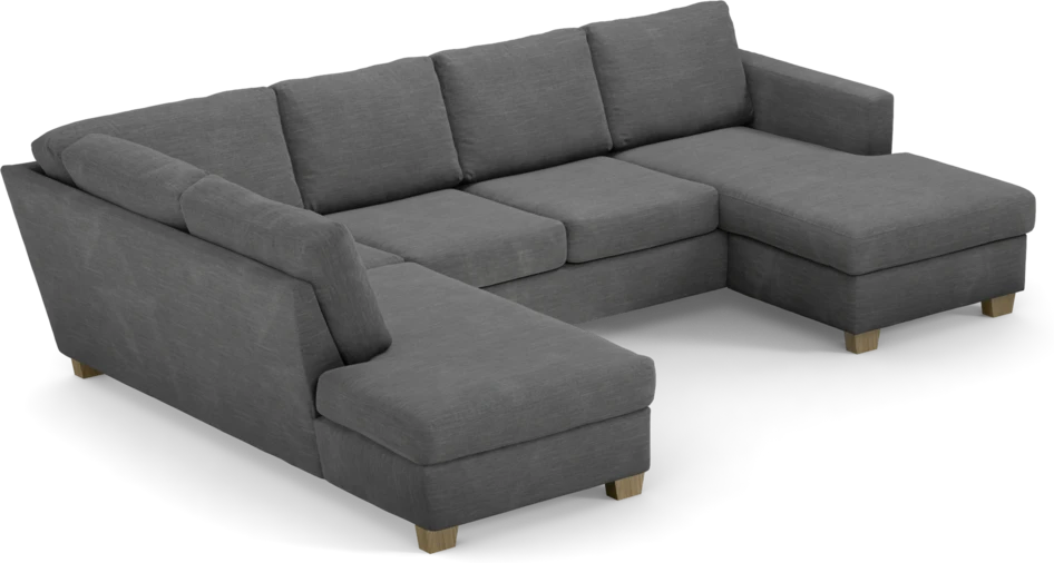 Friday - 3-sits soffa med divan vänster och schäslong höger - Grå