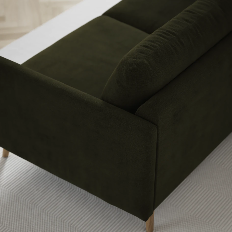Madison Lux - Hörnsoffa 2+3-sits, hörn 1 - Grön